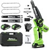 DehanTools Cordless Chainsaw 6/8/12 Inch, 1000W Brushless, Handheld Chain Saw