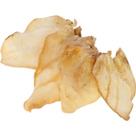 Kerbl Pet Orecchie di manzo, snack per cani, snack, confezione da 10, 200 g, masticabili naturali, per cani di tutte le razze, a basso contenuto di grassi, inodore