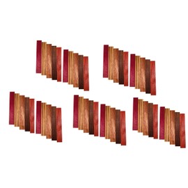 Pen Blank Variety Pack - Purple Heart, Zebrawood, Sapele, Walnut, Padauk (50 Pack)