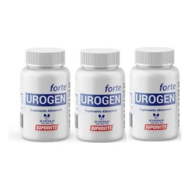 SUPERVITS 3 Pack Urogen Forte Prostastitis 30 Capsulas 3 Pack Sabor Natural
