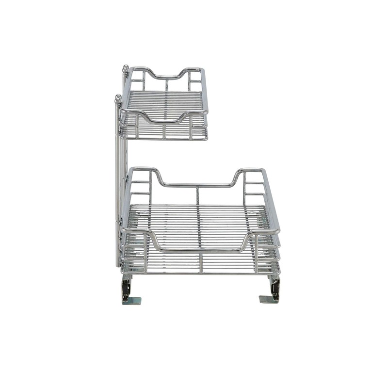 Household Essentials C42621-1 Glidez 2-Tier Undersink Cabinet Organizer | Pull