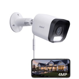 ARENTI O3 Cámara de Seguridad Exterior WiFi 4MP 2.5K, Sorporta WebRT