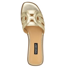 Nine West Women's Geena3 Sandal, Gold 710, 7