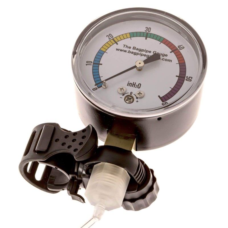 The Bagpipe Gauge™ Bagpipe Pressure Gauge Manometer for Steady Blowing
