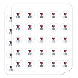 Wonder Woman 80th Logo Heart Shaped Planner Calendar Scrapbook Craft Stickers