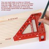 Aiwons 3D Multi-Angle Measuring Ruler -Precision Woodworking 3D Square Protractor