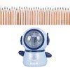 Spaceman Pencil Sharpeners Cartoon Cute Safe Flexible Electric Pencil Sharpener