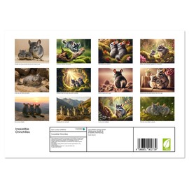 Irresistible Chinchillas (Monthly Wall Calendar 2026 16.5" x 23.4" (open)), CALVENDO 14 Month Calendar