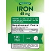 Nature's Truth Iron Supplement | 65mg | 120 Tablets |