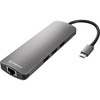 Sharkoon USB 3.0 Type C Combo Adapter Dark Grey
