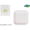 Algon Pack of 25 Disposable Plates - Size 26cm -