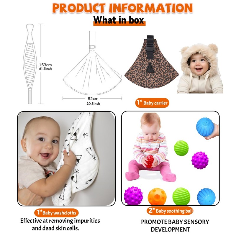 Baby Sling Carrier, Adjustable Baby Carrier, Adjustable Sling Easy Toddler