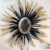 Sistema de trenzas afro de 23 cm con cabello humano,