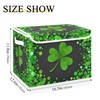 xigua St. Patrick's Day Storage Bins with Lids and Carrying