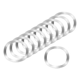 sourcing map Wave Spring Washer, 20Pcs 31mm x 39mm x 0.4mm (ODxIDxT) - 304 Stainless Steel Curved Washer for Screw Bolt, Wave Washers Gaskets for Machinery (Silver)