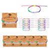 BOLLBAY 24 Set Braided Graduation Bracelets Bulk Kindergarten Bracelet with