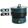 WOHAIPA Portable Mini Folding Handle Electric Hot Pot Lamian Noodles