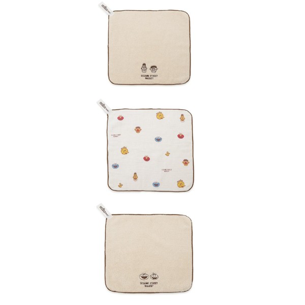 Sesame Street Market SSMBGG239712 Baby BEG F Face Towel Set
