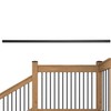 HZIU 20 Pack Iron Stair Balusters Black Metal Deck Balusters