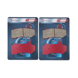S SYUU Front and Rear Ceramic Brake Pad compatible with Harley Davidson Touring FLHXS Street Glide Special FLHTK/FLHTKL Electra Glide Ultra Limited Low 2015 2016 2017 2018 FA409FR