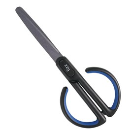 MultiBey 6.6-Inch Scissors - Stainless Steel Coated Cute Craft Scissors for Office, Home & Sewing, Ergonomic Comfort-Soft-Grip for Right & Left Hands (Dark Blue)