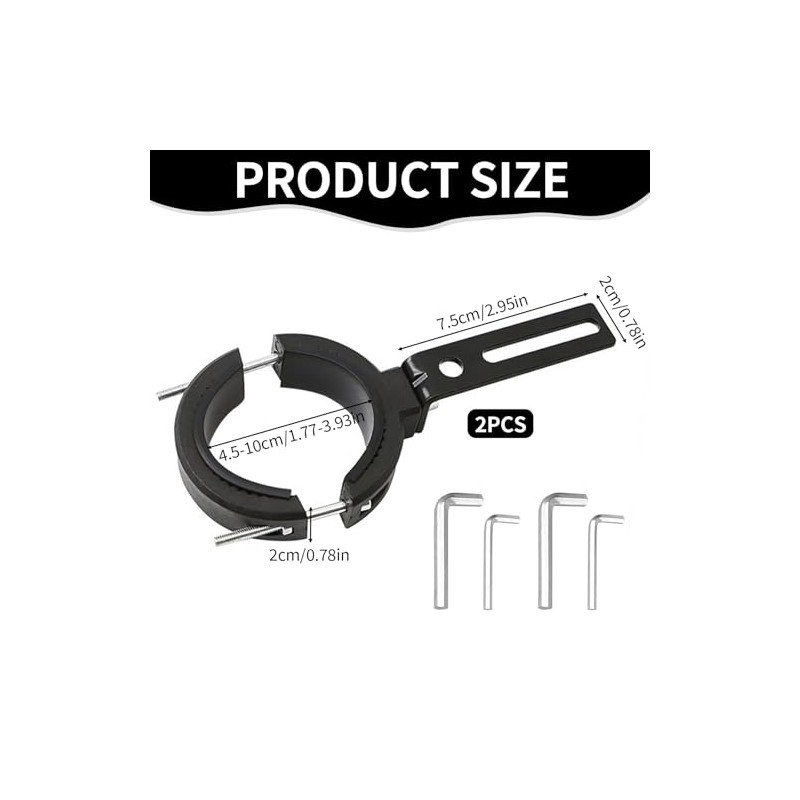 Work Light Bracket Universal 2 Pieces Headlight Mounts Motorcycle 38-60
