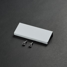 MATOOYA Finger Pulls for Cabinets Drawers - Aluminum Alloy Concealed Handle for Home Kitchen Door Dresser, Easy Installation (2, White, 80mm/3.15inch)