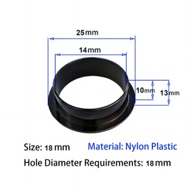 Qrity Cable Grommet Desk Plastic Cable Pass Diameter 18 mm (0.7 Inch) for Wall and Tables Pack of 4