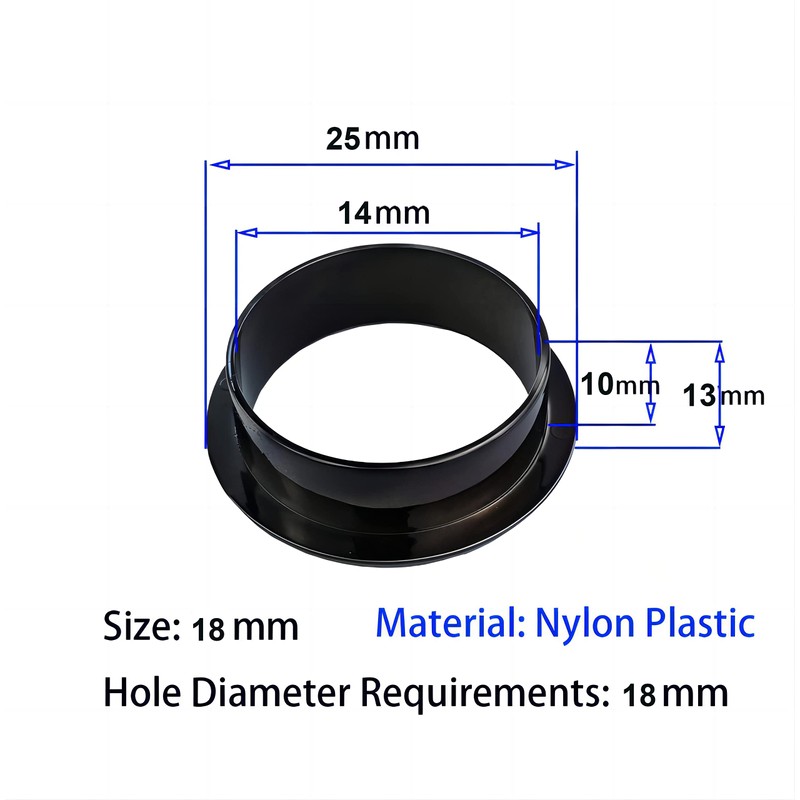 Qrity Cable Grommet Desk Plastic Cable Pass Diameter 18 mm