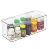 mDesign Bathroom Box with Lid - Practical Plastic Box for
