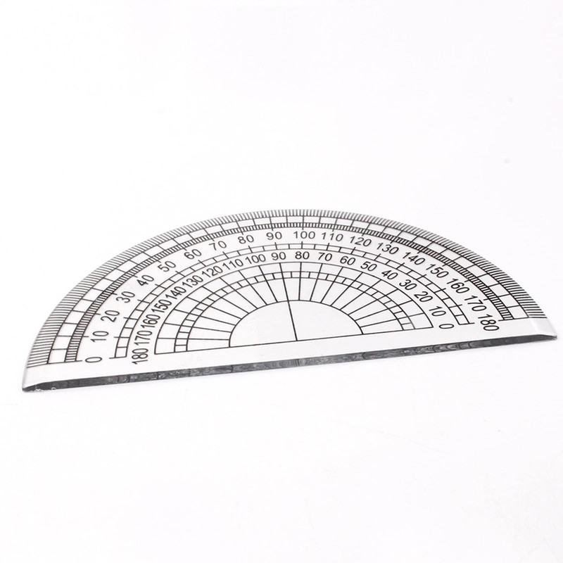 FUZVOL 3PCS Plastic Protractors 180 Degree Protractor for Students Teachers