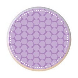 Purple Polka Dots from the Purple and Aqua Circles Collection - DECORATIVE Glossy CERAMIC Cupboard Cabinet PULLS Dresser Drawer KNOBS
