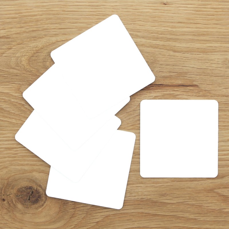Daikoku Industrial Coasters White 3362316 3.3 x 8.5 cm Plain