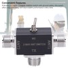 2 Way CB HAM Aluminum Alloy Antennae Coaxial Switch, 100W