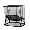 Patio Swing Mosquito Netting - Polyester Mesh Screen with Zipper