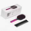 Paddle hair brush with detangling comb set 4 colors rose red / 패들 헤어 브러쉬 엉킴방지빗 포함 세트 4컬러 로즈레드