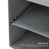 Sorbus Shoe Organizer Bin, 6 Section Cubby Shoe Shelves, Foldable