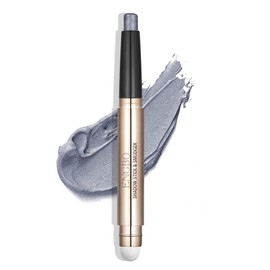 Wismee Eye shadow Stick Makeup Eye Brightener Stick Cream Eye Shadow Pencil Shimmer Eyeshadow Stick for Eye Makeup Cosmetics Christmas Birthday Gift for Women (Silver Gray Shimmer)