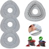4 Pack Mop Heads Replacement Compatible with Vileda 1 Tank