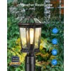 VIANIS Dusk to Dawn Outdoor Post Lights, Black Light Posts