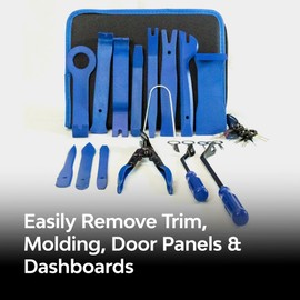 Dynamat Trim Panel Removal Tool Kit – Easily Remove Interior & Exterior Trims, Moldings, Door Panels, & Dashboards – Makes Installation Easy – 31 Piece Tool Set & Custom Zippered Case – Made in USA