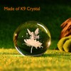 ZRENJHUS Flower Fairy Crystal Ball Fairy with Flower Glass Decor