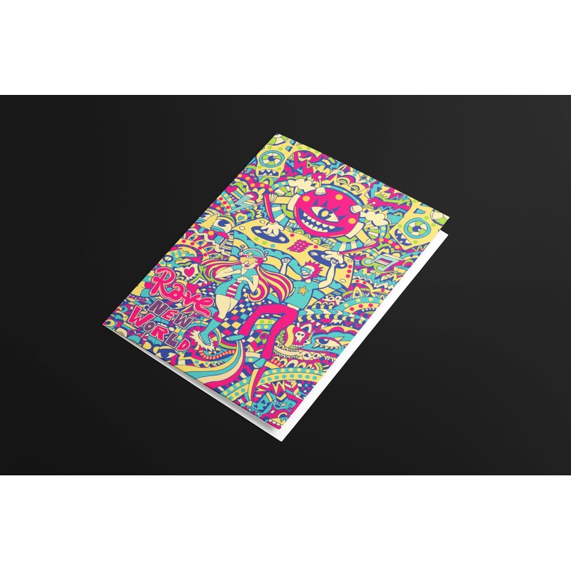 Rave Greeting Card/Birthday Card/Blank Card