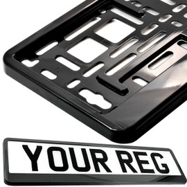 TAPORT® CAR REGISTRATION HOLDER FOR ANY CAR , VAN , TRUCK , TRAILER (SUPERBLACK)