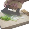 TLIOCAS Alaska Ulu Knife Mezzaluna Cutter n Chopping Bowl Set,Mezzaluna