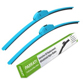OEM QUALITY 28" + 14" PARRATI Premium All-Season Blue Windshield Wiper Blades (Set of 2)