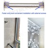 ANCLLO 4 Pack Zinc Alloy Clothes Rail Sockets for Wall