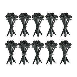 100 pcs Himtop Nylon Universal Cable Tie Buckle， Heavy Duty Self-Locking Nylon Zip Ties Holder,for Quick Fastening, Automotive Repair and Daily Use