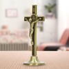 Hapivida Table Crucifix Cross, Hand Carved Zinc Alloy, Catholic Jesus