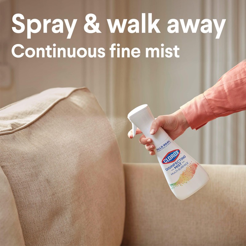 Clorox Disinfecting Mist, Lemon Orange Blossom, Disinfecting Refill, 16 Fluid